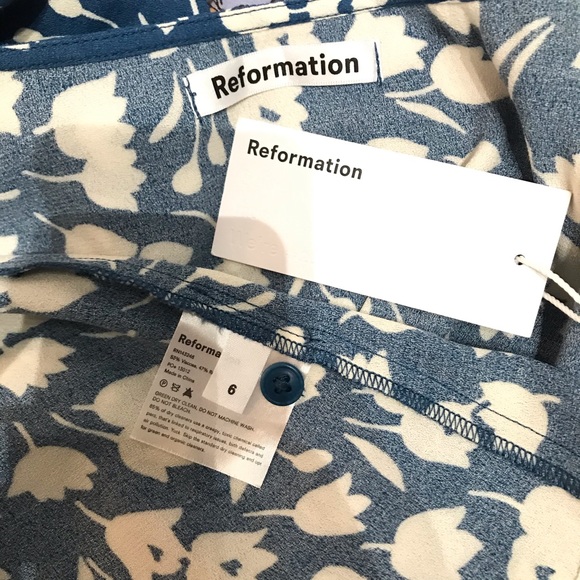 Reformation Beechwood Dress Tuli Size 6 NWT - Picture 9 of 9